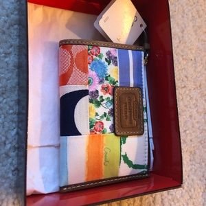 Coach Multicolored Card Holder/Change Purse